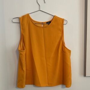 Express Vibrant Orange Sleeveless Blouse